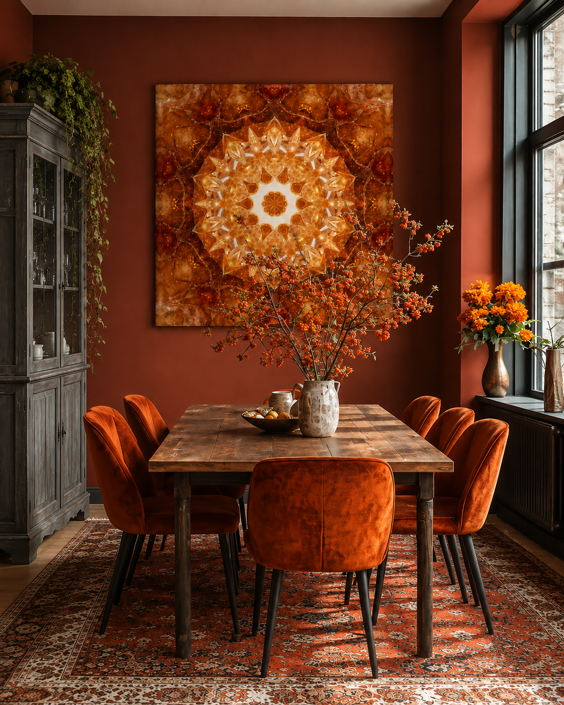 Goldtopas-Glücksmandala-Essziimmer
