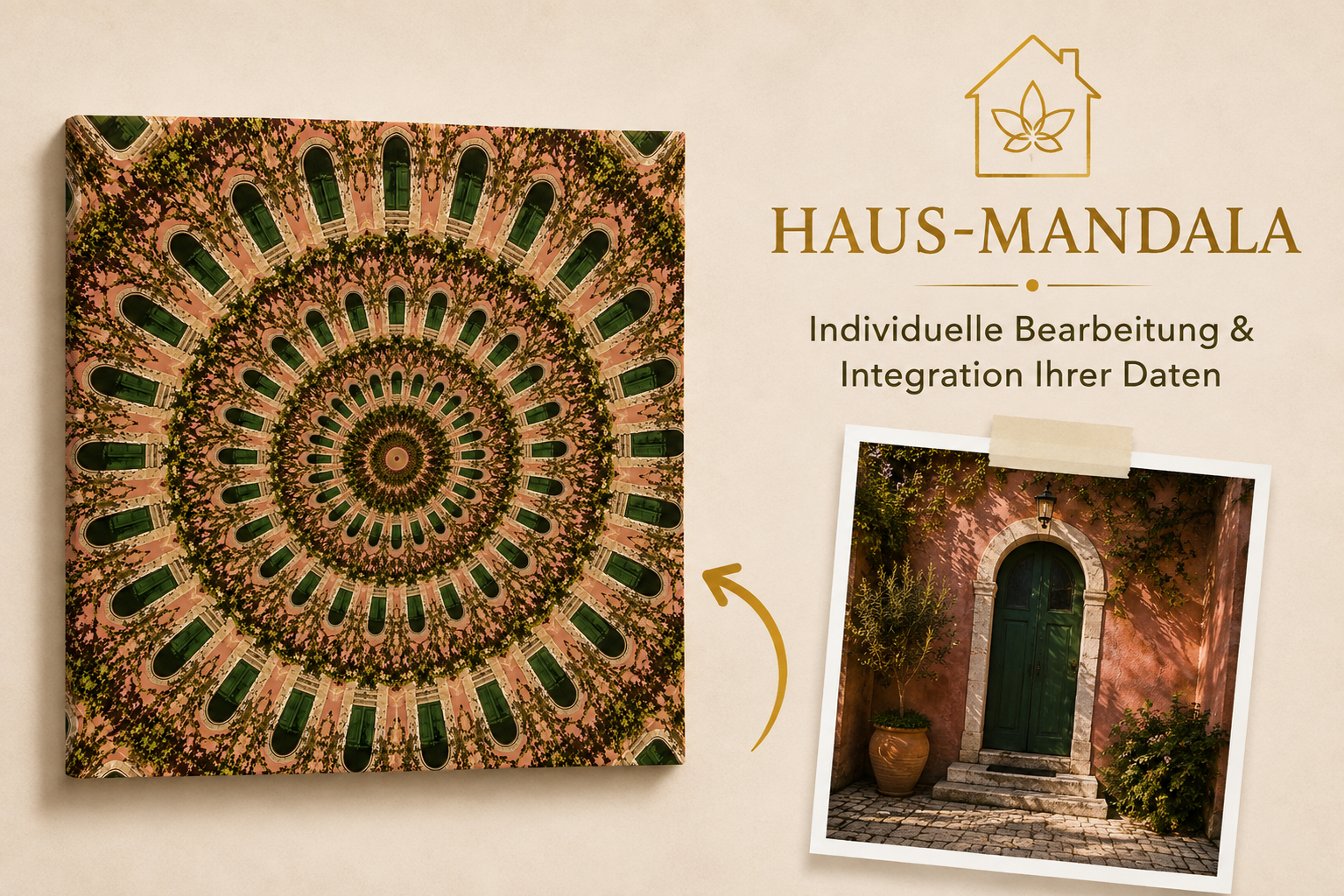 Haus-Mandala-Grafik